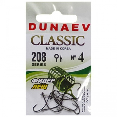Крючок Dunaev Classic 208 # 4 (упак. 10 шт)