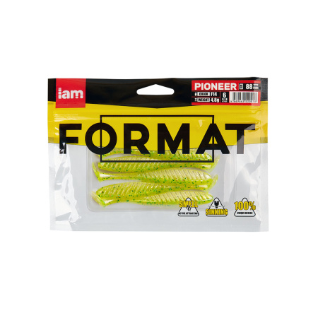 Силиконовая приманка FORMAT PIONEER 88mm (6шт.) цвет F14