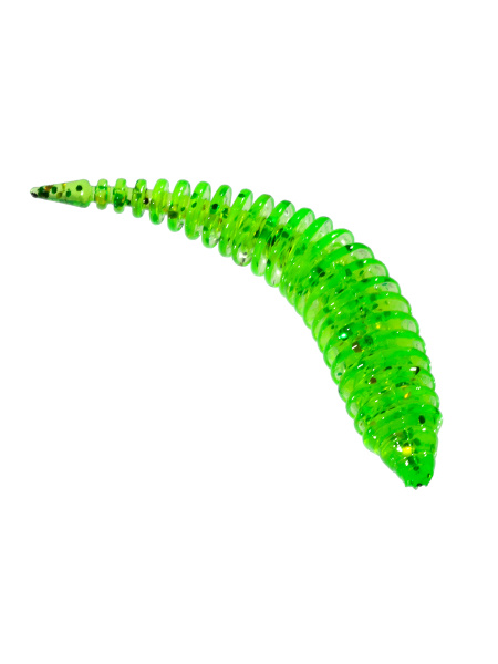 Приманка ZUB-MAGGOT SLIM 40мм(1,5")-12шт, (цвет 351) шартрез с блестками Приманка ZUB-MAGGOT SLIM 40мм(1,5")-12шт, (цвет 351) шартрез с блестками