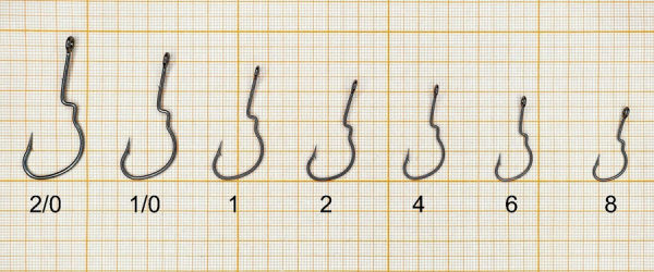 Крючок офсетный FS DOUBLE LOCK WORM, №2/0, покрытие BN (4 шт)