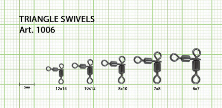 Вертлюжок цилиндрический на два направления, № 12x14 (4 кг), (упак. 7 шт)