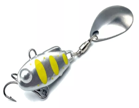 Тейл-спиннер ТС-1 20г. #08 Серебро-Желтый