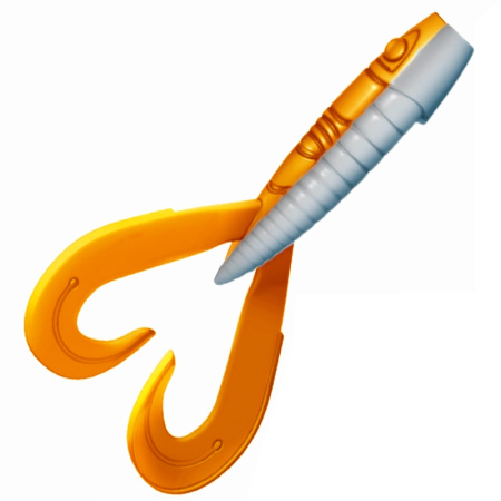 Приманка ZUB-FROGGY 141мм(5,5")-3шт, (цвет 031) карамель верх-натурал низ