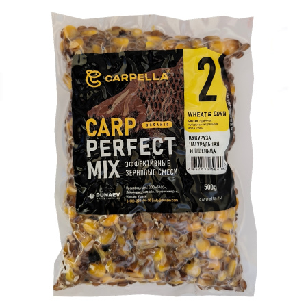 CARPELLA Микс №2, кукуруза натуральная с пшеницей 0,5 кг.