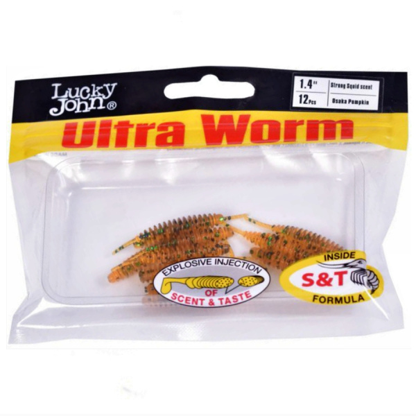 Слаги съедобные искусственные LJ Pro Series ULTRAWORM 1,4in (03.50)/PA19 12шт.