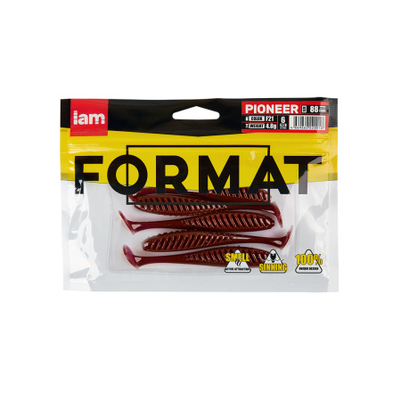 Силиконовая приманка FORMAT PIONEER 88mm (6шт.) цвет F21