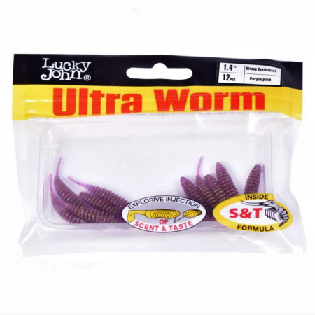 Слаги съедобные искусственные LJ Pro Series ULTRAWORM 1,4in (03.50)/S13 12шт.