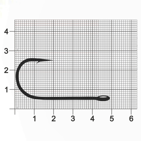 Крючок Single Hook ZUB 604 # 5/0 (упак. 5 шт)