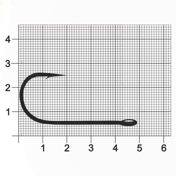 Крючок Single Hook ZUB 604 # 5/0 (упак. 5 шт)