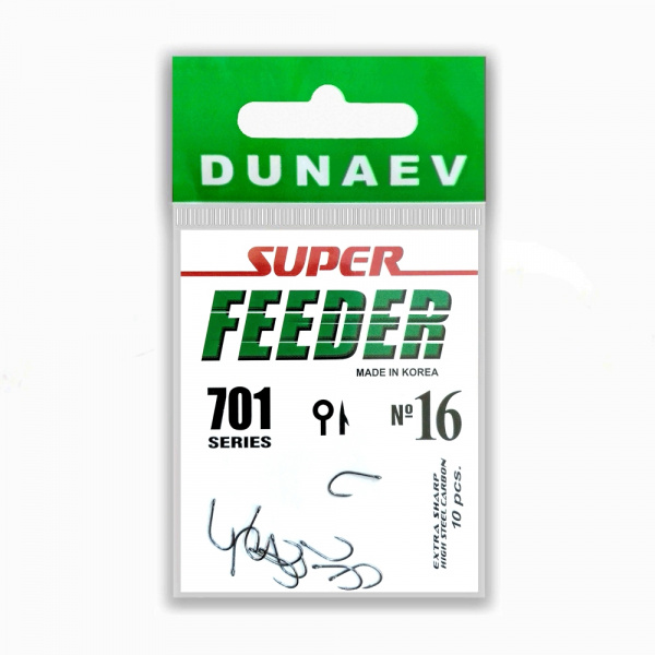 Крючок Dunaev Super Feeder 701 #16 (упак. 10 шт) Крючок Dunaev Super Feeder 701 #16 (упак. 10 шт)