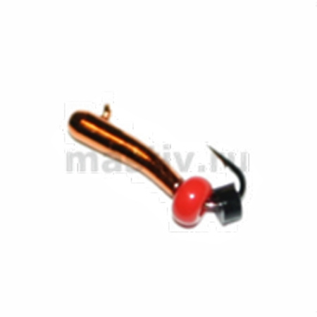 Мотылёк 1,5 петля медь, бисер, 0,2гр.