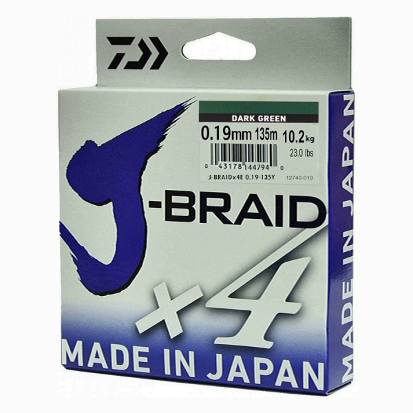 Шнур Daiwa J-Braid X4 0.19 mm