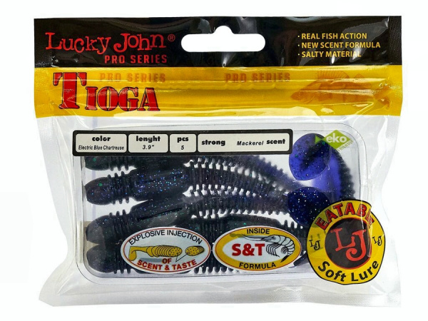 Виброхвосты съедоб. искусст. LJ Pro Series TIOGA 3.9in (10.00)/T52 5шт. Виброхвосты съедоб. искусст. LJ Pro Series TIOGA 3.9in (10.00)/T52 5шт.