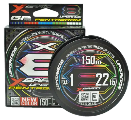 Шнур YGK X-Braid Upgrade X8 Pentagram 150m #1.0-22lb