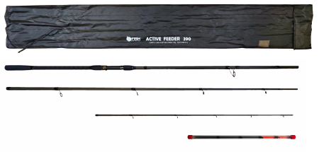Удилище фидерное "ACTIVE FEEDER", тест до 150 г, 3,90 м, 3+3, (1,5oz - стекл., диам. 2,2)