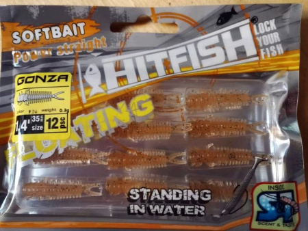 Плавающая мягкая приманка HITFISH GONZA "1.4 Цв. R57 (12 шт/уп)