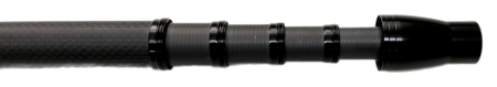 Рукоять для подсачека складная, фиксирующая, карбон 5 секций, 2,5 м.