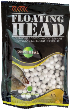 Плавающая насадка светонакопительная в белковой оболочке D 4-5 мм белая. Ароматизатор Универсал