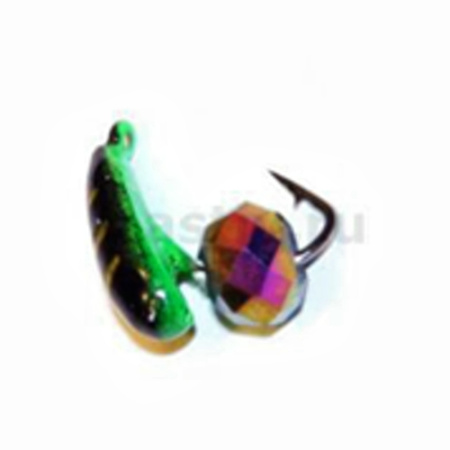 Хрень 3 чёрный+зелёный, гр шарик, 0,65гр. (хамелеон)