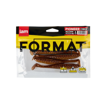Силиконовая приманка FORMAT PIONEER 100mm (5шт.) цвет F03