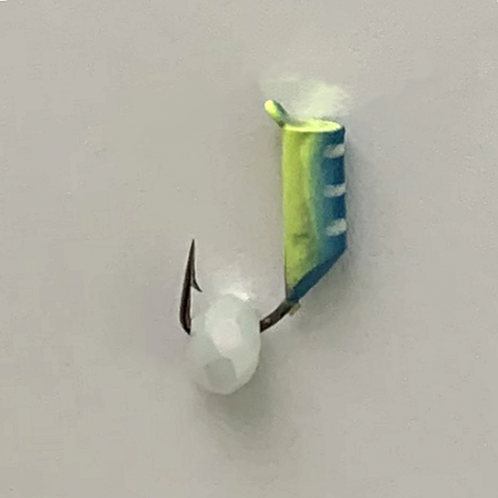 Безнасадка 2,5 синий+жёлтый, гр шарик, 0,6гр. белый