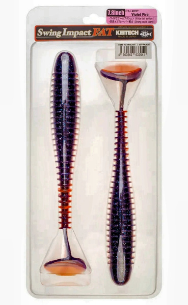 Приманка силиконовая Keitech Swing Impact FAT 7.8" #PAL09 Violet Fire