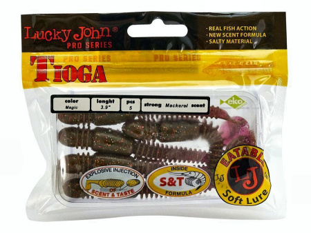 Виброхвосты съедоб. искусст. LJ Pro Series TIOGA 3.9in (10.00)/S14 5шт.