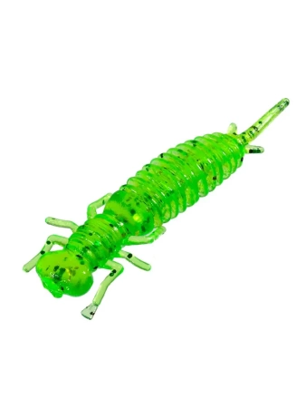 Приманка ZUB-KAZARA 50мм(2")-10шт, (цвет 351) шартрез с блестками