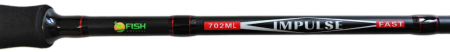 Удилище спиннинговое "IMPULSE" FISH CRYSTAL , 2 секции, полая верш, длина 2.13 м, тест 4-16 г