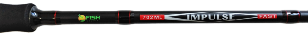 Удилище спиннинговое "IMPULSE" FISH CRYSTAL , 2 секции, полая верш, длина 2.13 м, тест 4-16 г