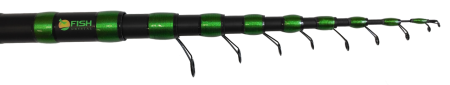Удилище телескопическое с кольцами (болонское) "TELE POLE" FISH CRYSTAL, длина 5 м (до 40 Gr)