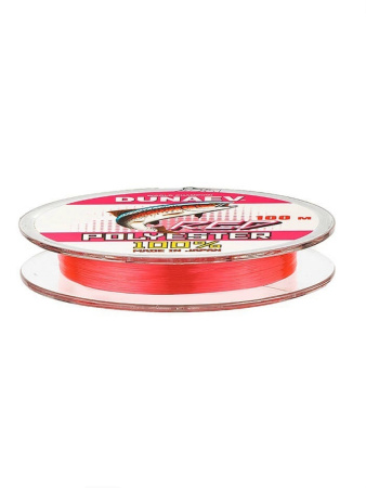 Леска Dunaev Polyester RED 0.185мм 100м