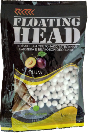 Плавающая насадка светонакопительная в белковой оболочке D 4-5 мм бел. Ароматизатор Слива