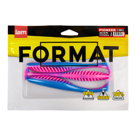 Силиконовая приманка FORMAT PIONEER 150mm (3шт.) цвет F05n
