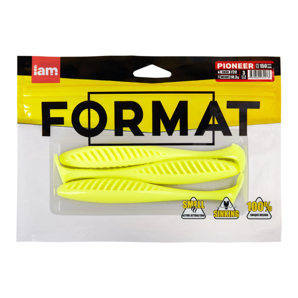 Силиконовая приманка FORMAT PIONEER 150mm (3шт.) цвет F20