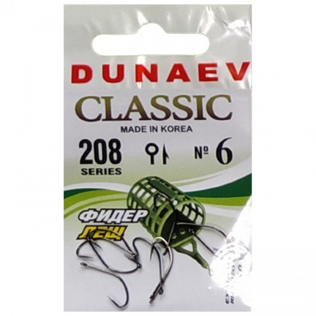 Крючок Dunaev Classic 208 # 6 (упак. 10 шт)