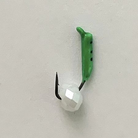 Безнасадка 1,5 зелёный, гр шарик, 0,2гр. белый