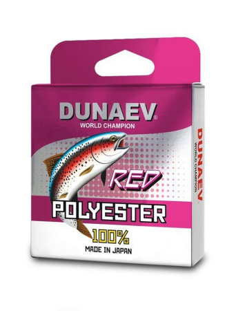Леска Dunaev Polyester RED 0.185мм 100м
