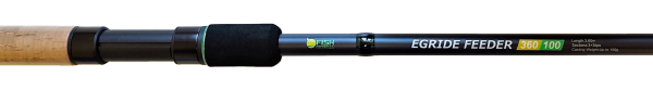 Удилище фидерное "EGRIDE FEEDER" FISH CRYSTAL , тест до 100 г, 3,60 м, 3+3 tips Удилище фидерное "EGRIDE FEEDER" FISH CRYSTAL , тест до 100 г, 3,60 м, 3+3 tips