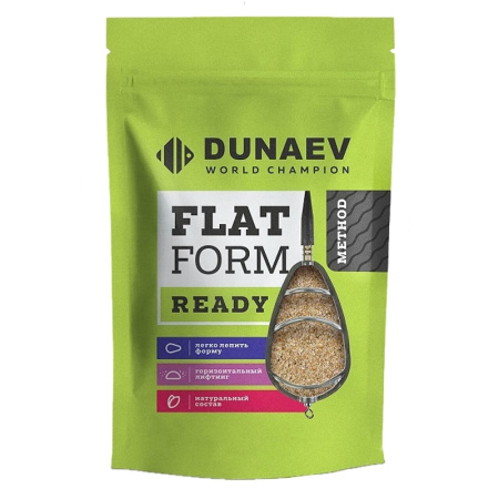 Прикормка Dunaev Flat Feeder Ready 1 кг. Клубника