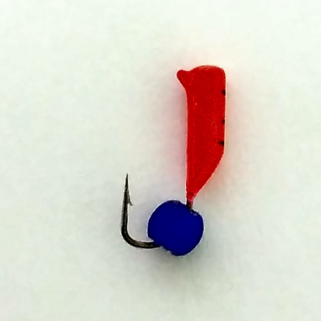 Безнасадка 2 красный, неоновый шар, 0,3гр. синий