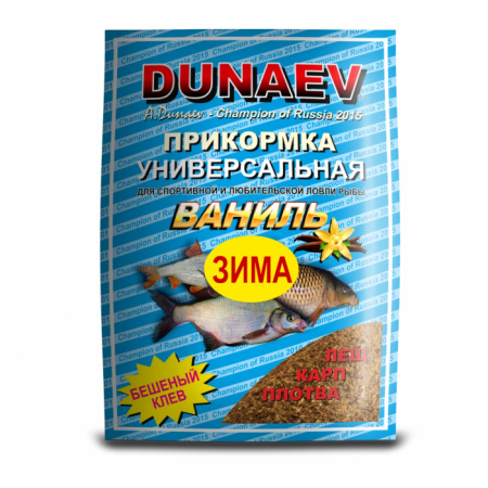 Прикормка "DUNAEV iCE-КЛАССИКА" 0.75кг Ваниль Прикормка "DUNAEV iCE-КЛАССИКА" 0.75кг Ваниль