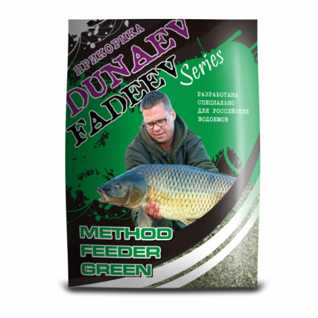 Прикормка "DUNAEV-FADEEV" 1кг Feeder Method Green