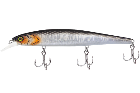 Воблер JACKALL Mag Squad 160SP цв. uv mat silver & black