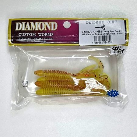 Силиконовая приманка DIAMOND Octopus 3" #12