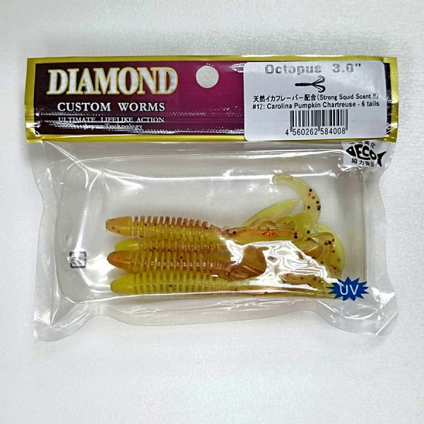 Силиконовая приманка DIAMOND Octopus 3" #12