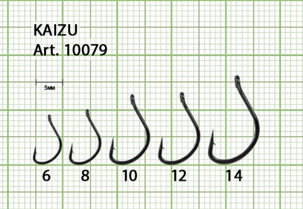 Крючок FS KAIZU №12 с ушком, покрытие BN (10 шт) Крючок FS KAIZU №12 с ушком, покрытие BN (10 шт)