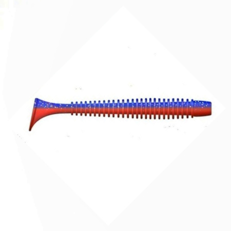 Приманка ZUB-SWING  99мм(4")-4шт, (цвет 021) фиолетовый верх-красный низ