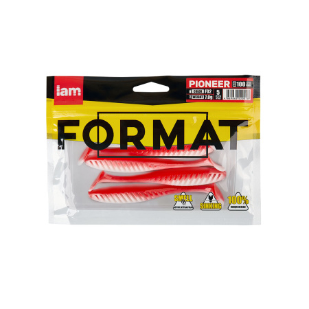 Силиконовая приманка FORMAT PIONEER 100mm (5шт.) цвет F02