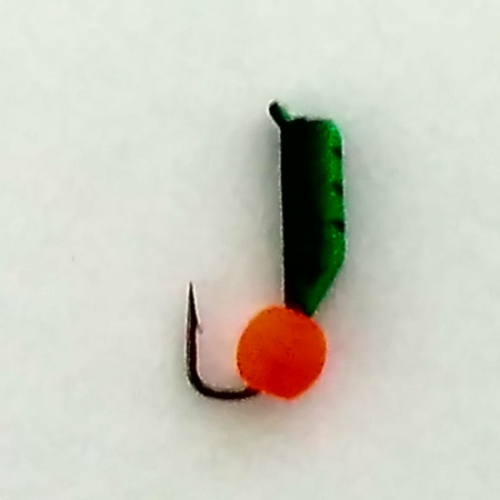 Безнасадка 2 зеленый+черный, неоновый шар, 0,3гр. красный